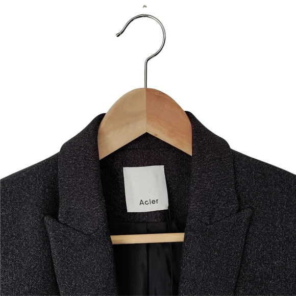 Acler Miller Wrap Belted Blazer Tweed New Women's Jacket Size 8